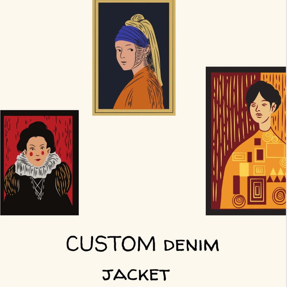 Custom Denim Distressed Jacket